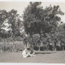 woman on grass