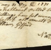 Gifford/Almy receipt