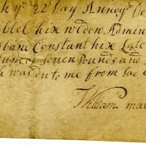 Receipt - Cibbel Hix, Constant Hix, William Macomber