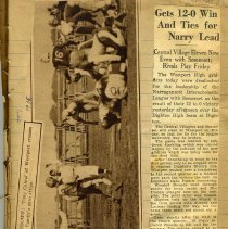Gets 12-0 win & ties for Narry Lead Westport vs. Somerset Football1936