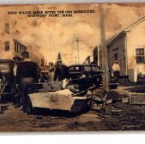 High water mark 1938 Hurricane Weastport Point, MA