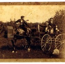 3 Men with horse & cart