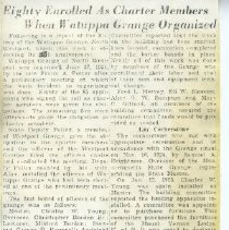 80 Enrolled as Grange Charter members