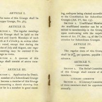 By-Laws Watuppa Grange #365