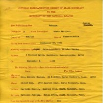 Juvenile Reorg report of State Secretary 1966