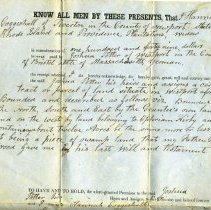 Deed from Hannah Coggeshall to Joshua Potter