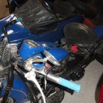 1947 Harley-Davidson Model FL with sidecar