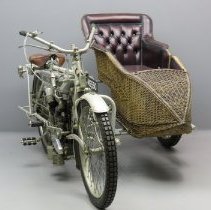 1909 Vindec Special with sidecar