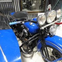 1947 Harley-Davidson Model FL with sidecar