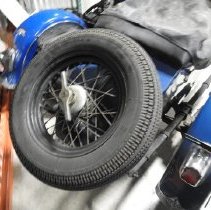 1947 Harley-Davidson Model FL with sidecar