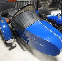 1947 Harley-Davidson Model FL with sidecar