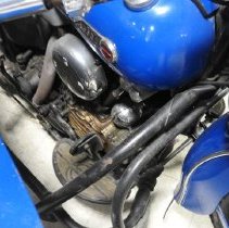 1947 Harley-Davidson Model FL with sidecar