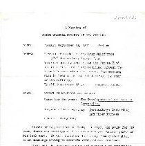 Announcement, Meeting