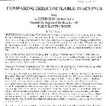 Why A Course In Miracles Should Be Rejected By Readers Of The Urantia Book