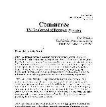 Commerce: The Boulevard of Personal Ministry