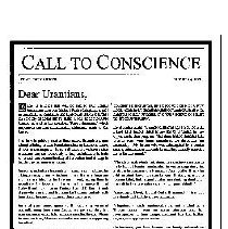 Call to Conscience