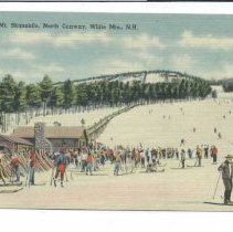 Cranmore Mt. Skimobile, N. Conway - color drawing postcard