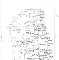 Madison Map of roads, cellar holes, residents 1860