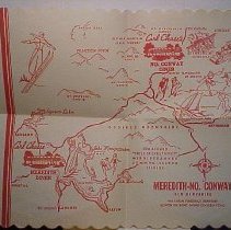 Carl Chase's Diners, Meredith & North Conway, placemat