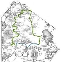 Map of Fryeburg, Maine