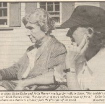 Helen Keller and Nella Henney in Eaton
