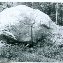 boulder from Brownfield Road