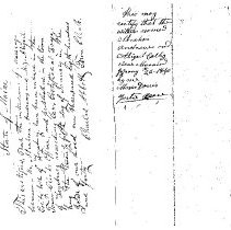 Andrews-Colby Marriage Certificate, dated 26 Jan 1840