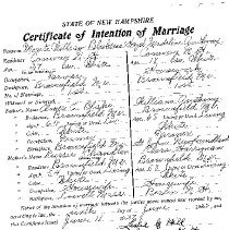 Blake-Anthony Marriage Certificate, dated 21 Jun 1927