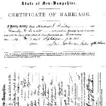 Bailey-Leavitt Marriage Certificate, dated 19 Sep 1961