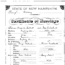 Ballard-Southand Marriage Certificate, dated 22 Nov 1882