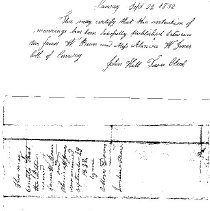 Bean-Jones Marriage Certificate, dated 23 Sep 1832