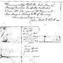 Bean-Murray Marriage Certificate, dated 24 Nov 1831