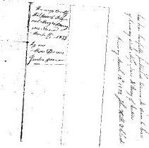Bean-Berry Marriage Certificate, dated 21 Mar 1833
