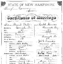 Bell-Kennison Marriage Certificate, dated 17 June 1881