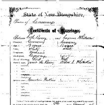 Berry-Whitaker Marriage Certificate, 10 Aug 1878