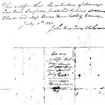Charles to How Marrage Cirtificate 15 July 1823
