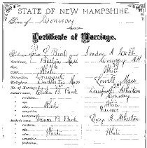 Bird-Cobb Marriage Certificate, dated 12 Oct 1880