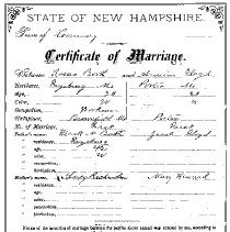 Booth-Floyd Marriage Certificate, dated 1 Nov 1880