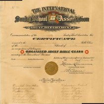 Viola Sunday School certificate 1914