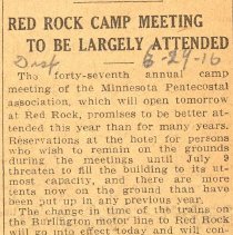 Red Rock Camp Meeting 1916