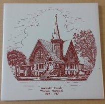 Windom Methodist Church 1902-1967 trivet