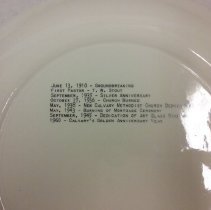 Minneapolis, Calvary Methodist 1960 commemorative plate