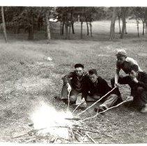 Boys at campfire LKAG