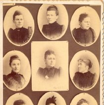 Miss Lloyd, Miss Parker, Miss Dunmore, Miss Ayers, Mrs Foss, Miss Van Dorst