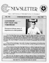 Cherokee Boys Club Newsletter.