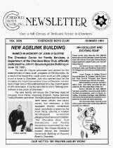 Cherokee Boys Club Newsletter.