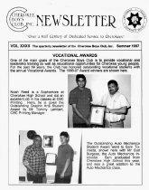Cherokee Boys Club Newsletter.