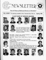 Cherokee Boys Club Newsletter.