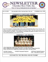 Cherokee Boys Club Newsletter.