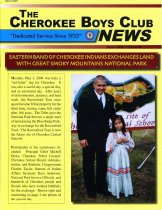 Cherokee Boys Club Newsletter.